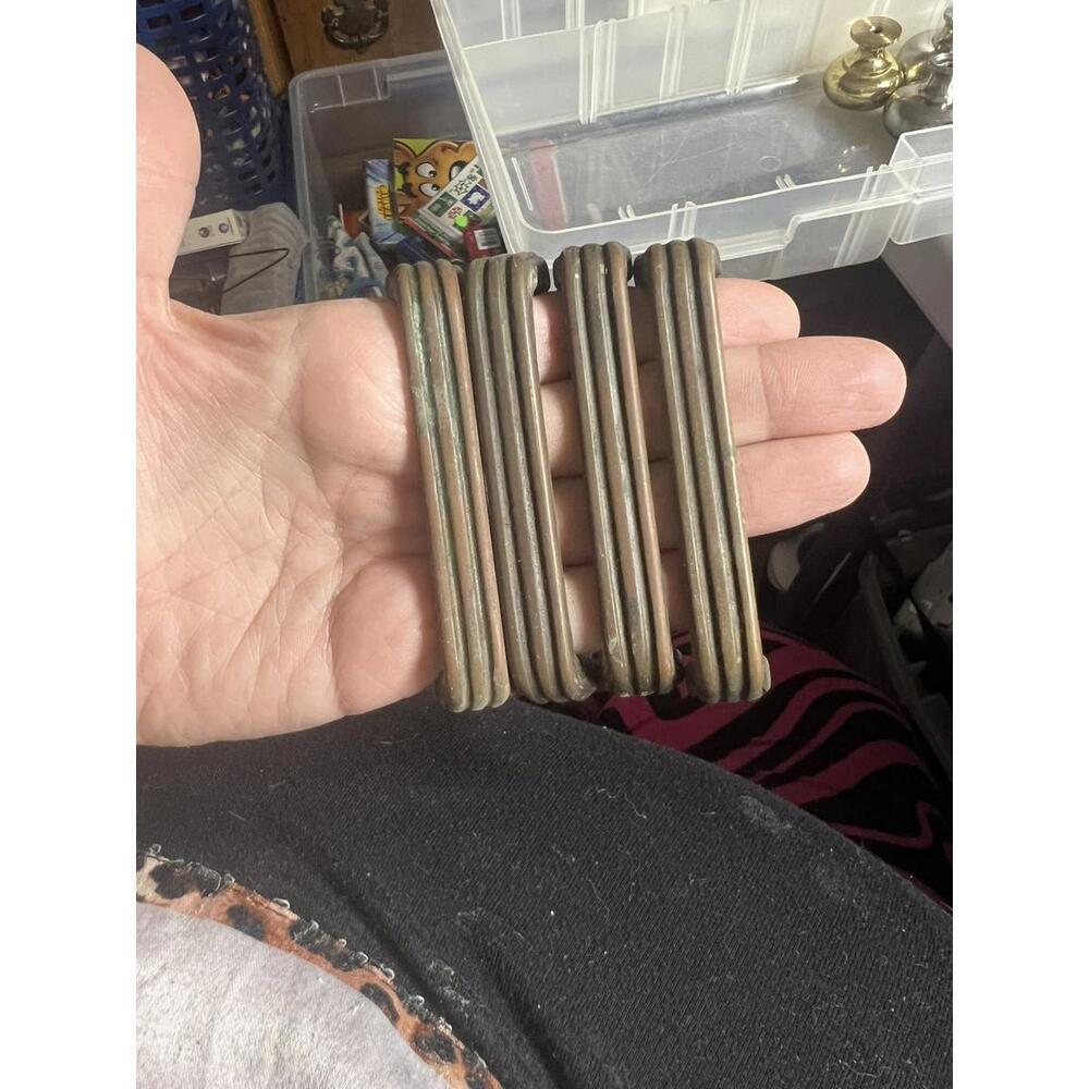 Set of Vintage Metal Drawer Pulls